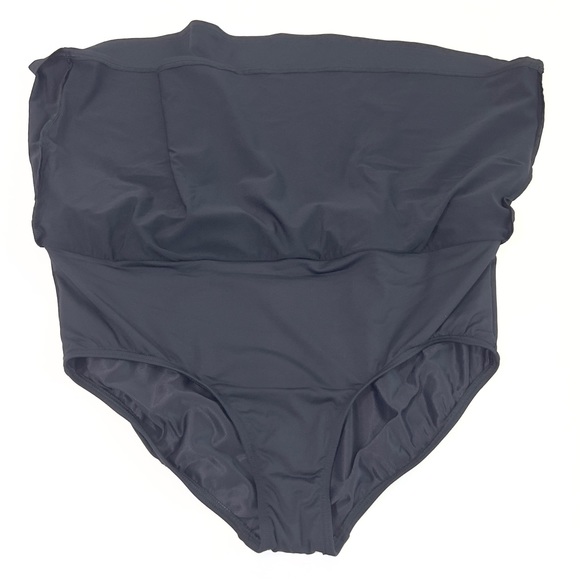 Lands End Swim Skirt with built-in briefs Style 347226 Black size 16 - Picture 3 of 9